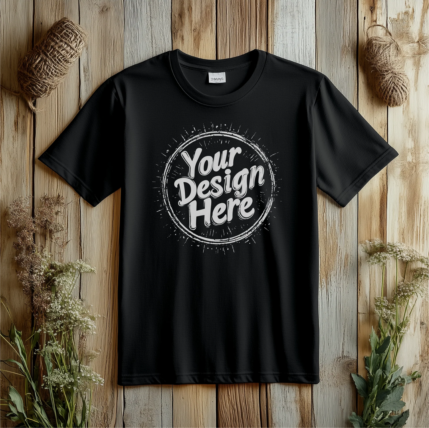 Customizable T shirts (Black color)